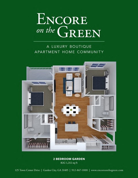 an image of the front cover of the brochure for encore on the green